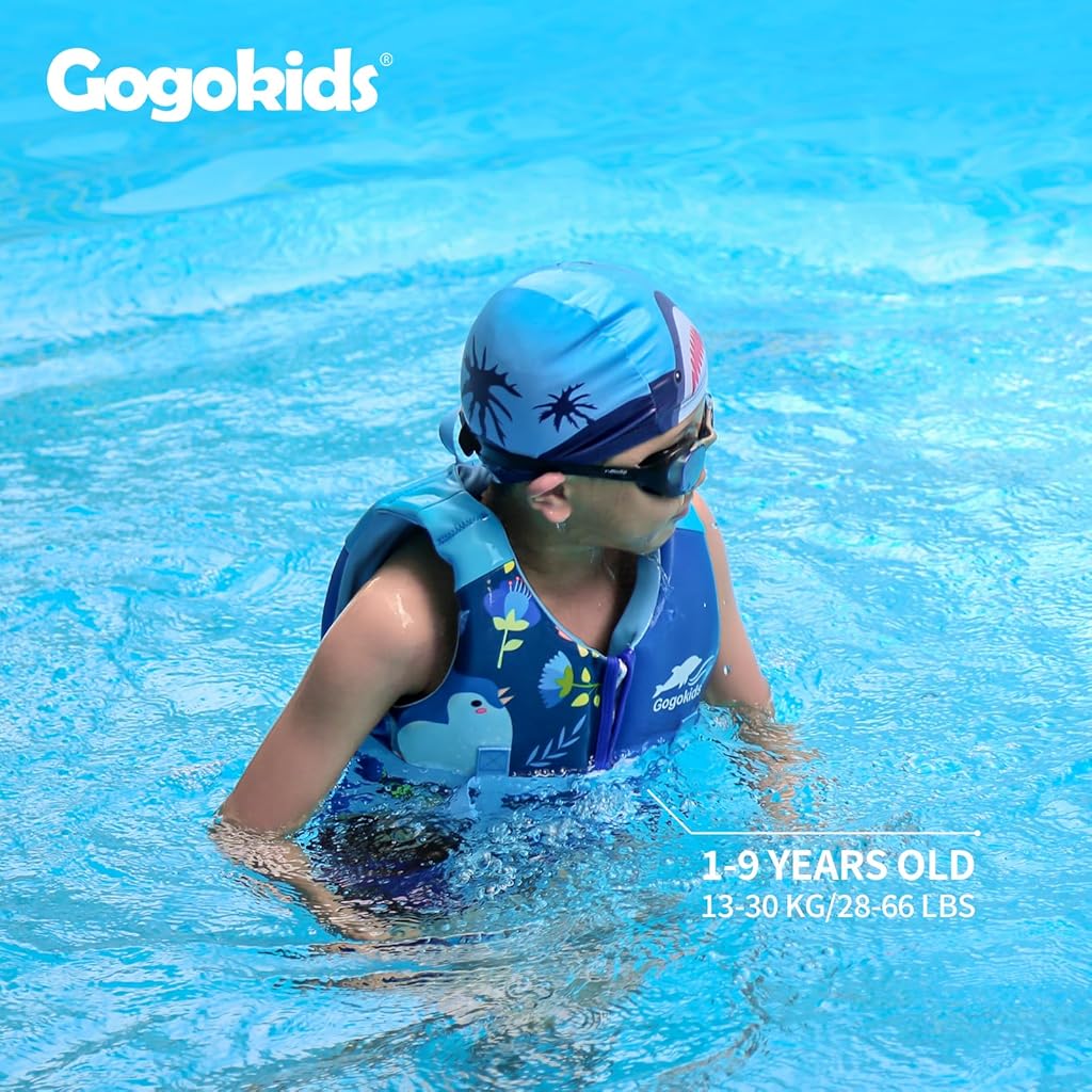 Proberos® Kids Life Jacket, for 5-7 Years Old, Swimming Vest Float Jacket Zip-up Training Buoyancy Jacket with Adjustable Thigh Fastening Straps, Pool Swim Beach Swim Life Jacket, M Proberos® Kids Life Jacket, for 5-7 Years Old, Swimming Vest Float Jacket Zip-up Training Buoyancy Jacket with Adjustable Thigh Fastening Straps, Pool Swim Beach Swim Life Jacket, M